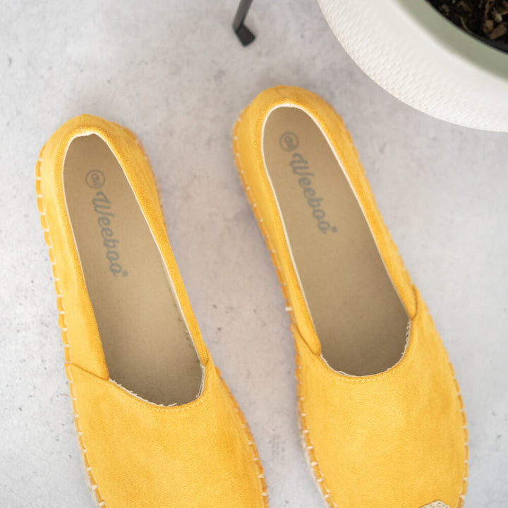 Casual Yellow Espadrille Shoes