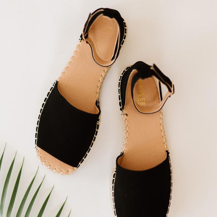 Peep-Toe Espadrille Shoes