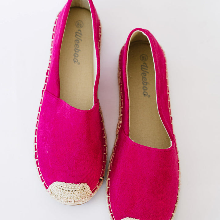 Casual Fuchsia Espadrille Shoes