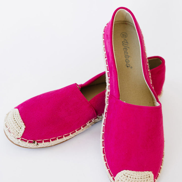 Casual Fuchsia Espadrille Shoes