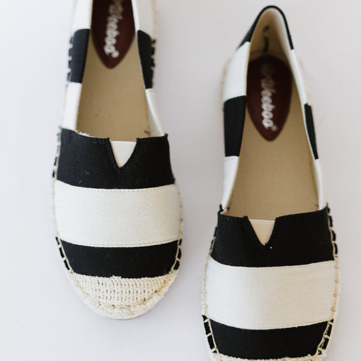 Casual Striped Espadrille Shoes